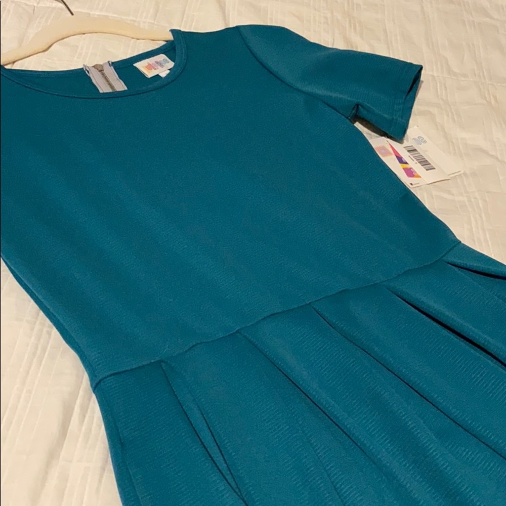 Green blue dress